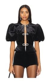 Marianna Senchina Meringue Top In Black at Revolve