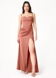 Marie Copper Heart Maxi Dress Ready to Ship Azazie at Azazie