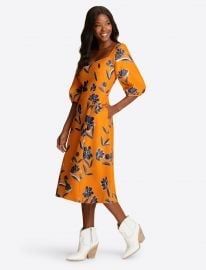 Marigold Floral June Dress at Draper James