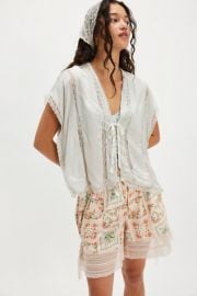 Marigold Shine Lace Top at Free People