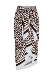 Marina Piccola Sarong - Husk Geo Monday Swimwear at Monday Swimwear