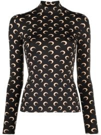 Marine Serre Crescent Moon-print Top - at Farfetch