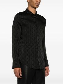 Marine Serre Moon Diamant Jacquard Shirt Black at Farfetch