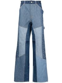 Marine Serre Patchwork wide-leg Jeans - at Farfetch