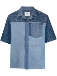 Marine Serre Regenerated Denim Shirt - at Farfetch