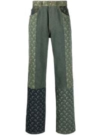 Marine Serre logo-print straight-leg Jeans - at Farfetch