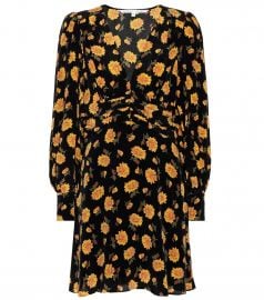 Marion printed silk minidress at Mytheresa