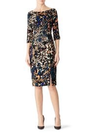 Marissa Leopard Sheath Dress by Black Halo at Rent The Runway