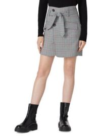 Marissa Webb Collective Plaid Belted Skirt on SALE at Saks Off 5th