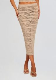 Marjorie Knit Crochet Maxi Skirt Retrofete at Retrofete