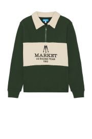Market Relax Team Racing Rugby Polo In Racing Green at Revolve