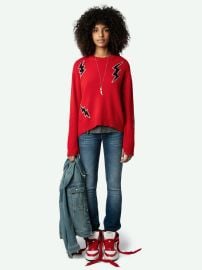 Markus Flashlight Sweater sweater red women ZadigampVoltaire at Zadig & Voltaire