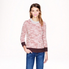 Marled Colorblock Sweater at J. Crew