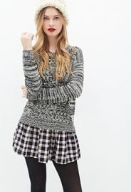 Marled Mixed Knit Sweater  Forever 21 - 2000134819 at Forever 21