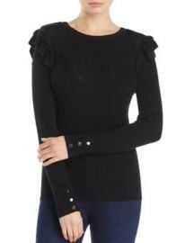 Marled Ruffle Sweater - 100  Exclusive at Bloomingdales