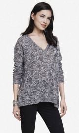 Marled Tunic Sweater at Express