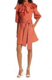 Marlee Bow Neck Belted Dress at Nordstrom