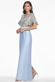 Marlene Gown in SilverGlacial Blue - Sachin Babi at Sachin + Babi