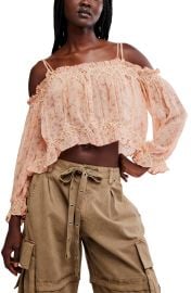 Marlow Cold Shoulder Button-Up Top at Nordstrom