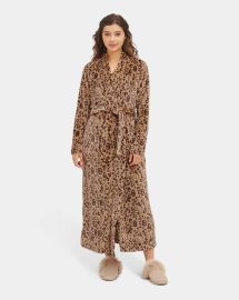 Marlow Double Face Fleece Robe in Live Oak Leopard Ugg at Ugg