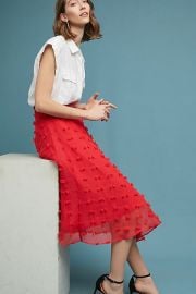 Marlow Textured Skirt at Anthropologie