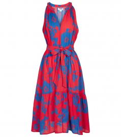 Marlowe floral cotton midi dress at Mytheresa