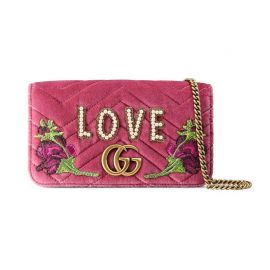 Marmont Embroidered Velvet Mini Bag by Gucci at Gucci