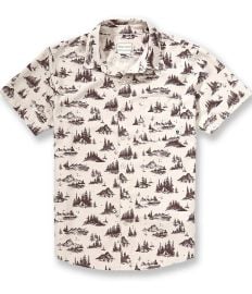 Marmot AirExchange Camp Print Short Sleeve Woven Shirt at Dillards