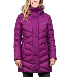 Marmot Long Down Varma Jacket in Deep Plum at Walmart