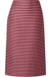 Marni - Checked woven midi skirt at Net A Porter