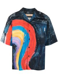 Marni Abstract print Cotton Shirt at Farfetch