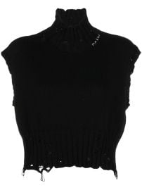 Marni Black Cropped Vest at Farfetch