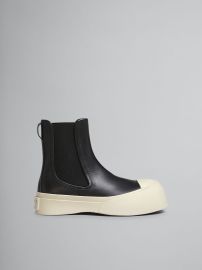 Marni Black Nappa Leather Pablo Chelsea Boots at Marni