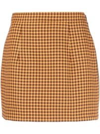 Marni Check Pattern Miniskirt at The Outnet