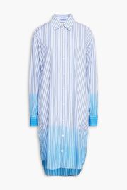 Marni Degrade striped cotton poplin midi shirt dress at The Outnet