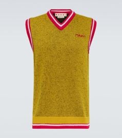 Marni Embroidered wool vest at Marni