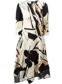 Marni Floral Print Asymmetric Dress - at Farfetch