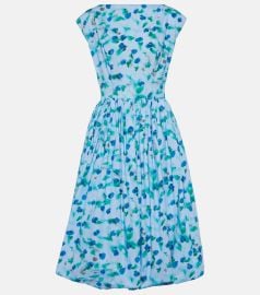 Marni Floral cotton poplin midi dress at Mytheresa
