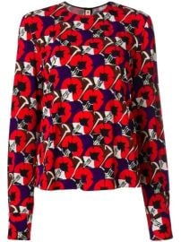 Marni Floral printed Cr pe Blouse at Farfetch