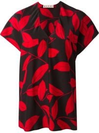 Marni Leaf Print Top - Smets at Farfetch