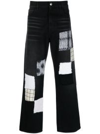 Marni Patch detail straight leg jeans at Farfetch