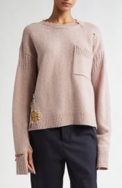 Marni Rip & Repair Wool Sweater at Nordstrom