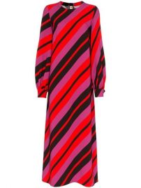 Marni Stripe Print Long Sleeve Mid-length Dress - Farfetch at Farfetch