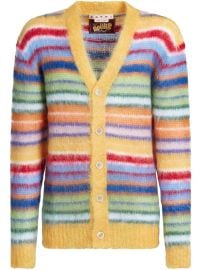 Marni Striped buttoned-up Cardigan - at Farfetch