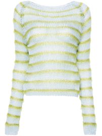 Marni Striped open-knit Jumper - at Farfetch