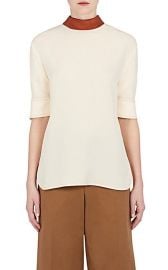 Marni Tie Neck Crepe Blouse at Barneys Warehouse