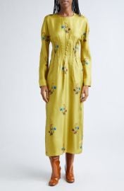 Marni Tulip Print Silk Twill Dress at Nordstrom