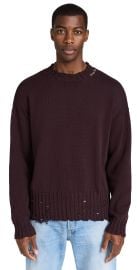 Marni Worn Crewneck Sweater Dark Raisin 52 at Shopbop