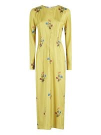 Marni floral-print Maxi Dress Yellow at Farfetch