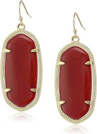 Maroon Jade Drop Earrings by Kendra Scott at Amazon